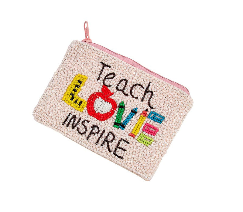Teach, Love, Inspire Coin Pouch