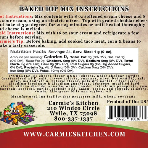 Baked Enchilada Dip Mix