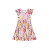 Gaia Cap Sleeve Ruffled Twirl Dress