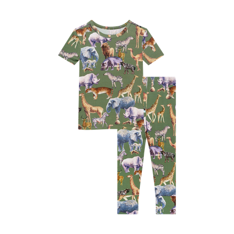 Posh Safari - Short Sleeve Basic Pajama