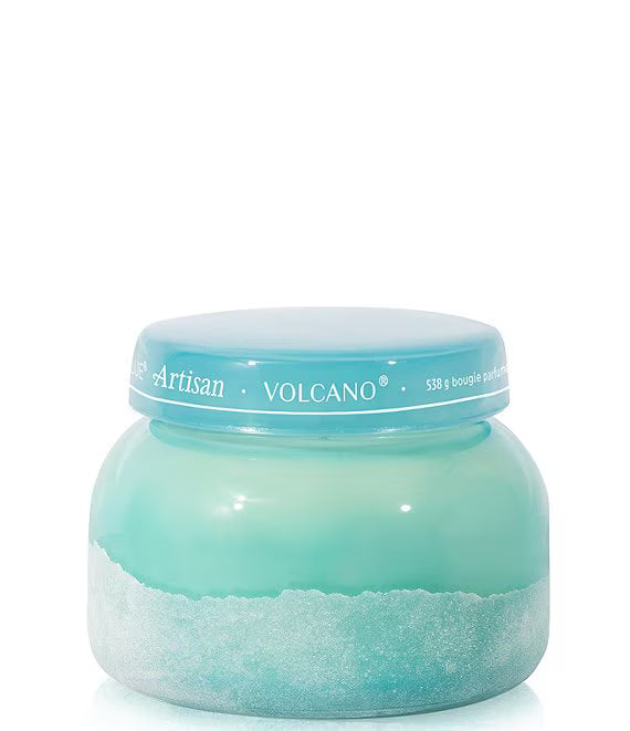 Jar of 'Artisan Volcano' product on a white background
