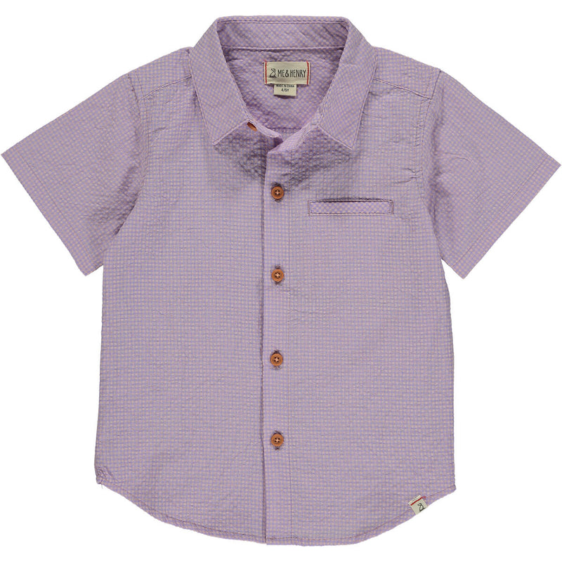 Newport Lilac/Pink Plaid Short Sleeved Woven Shirt