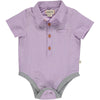 Helford Lilac/Pink Plaid Seersucker Onesie