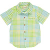 Maui Lemon/Lime Plaid Short Sleeved Woven Shirt
