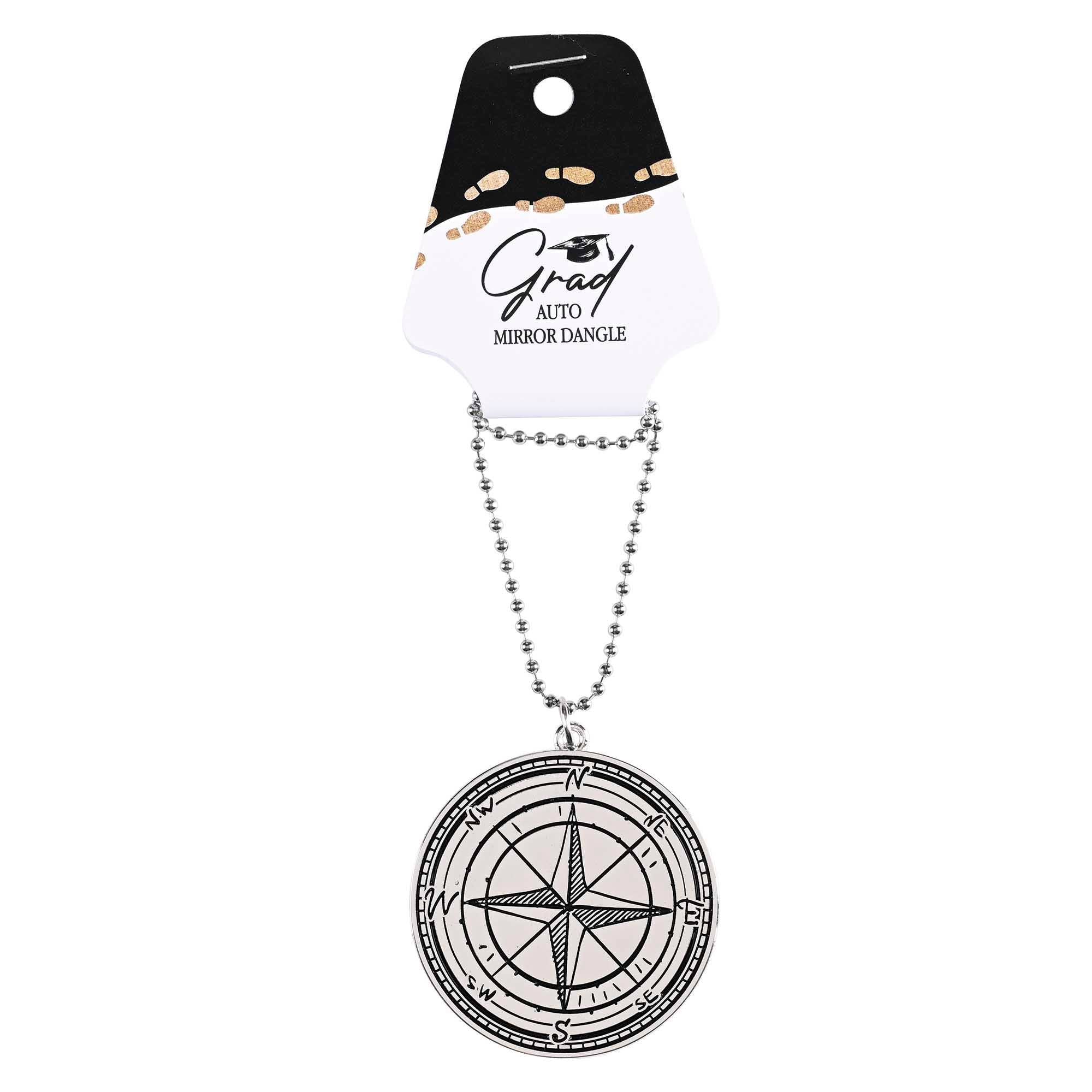 Auto Dangle Graduation Silver Compass