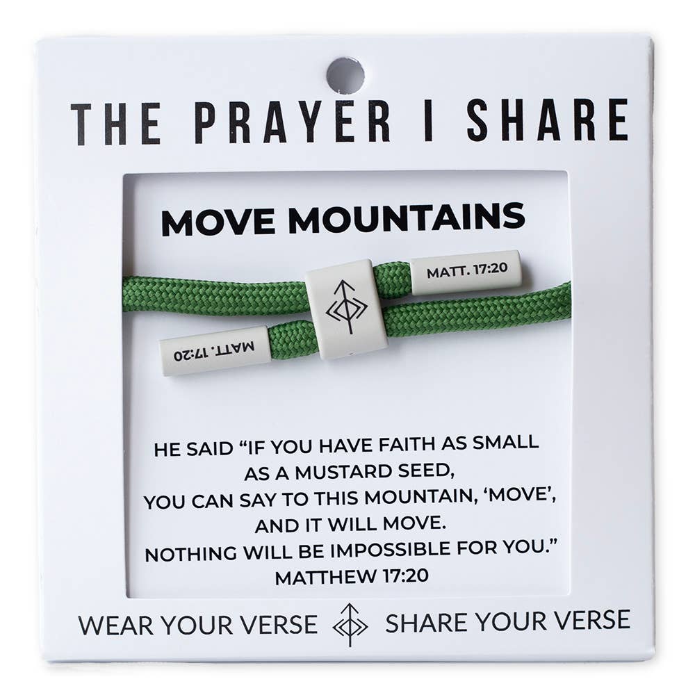Move Mountains- Christian Cord Bracelet
