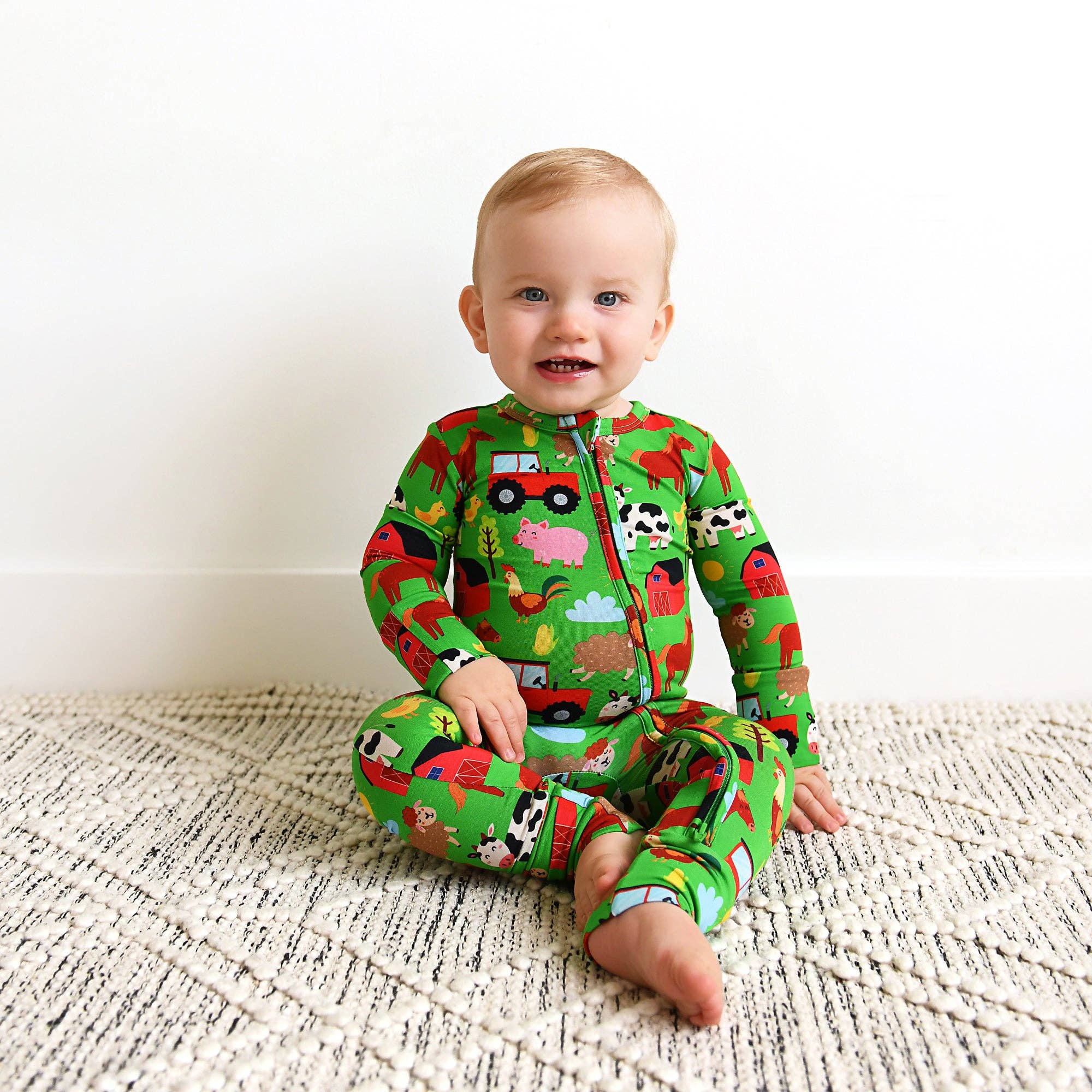 Tanner Farm Animal Zippered One-Piece