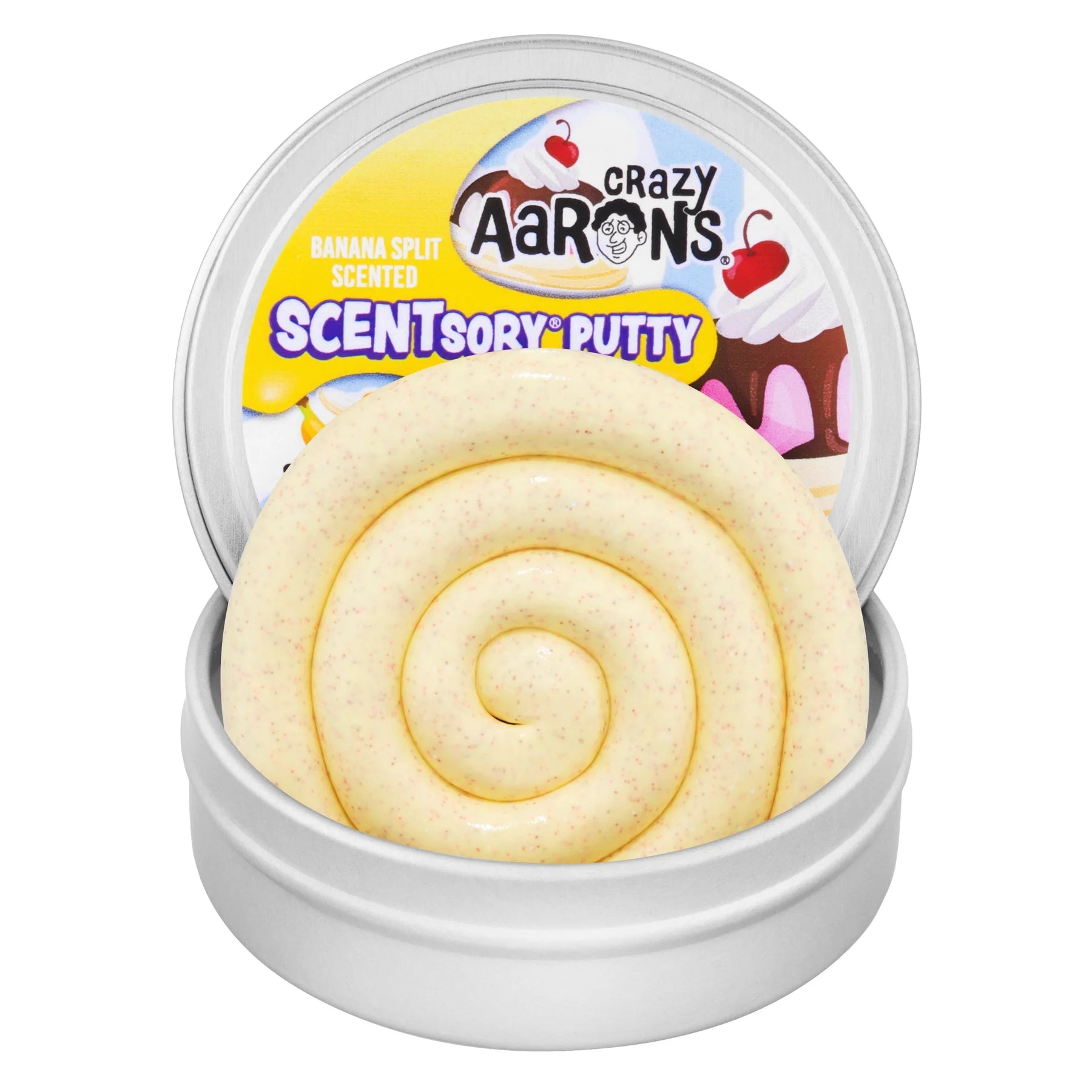 Crazy Aaron's Banana Split Scentsory Putty 2.75"