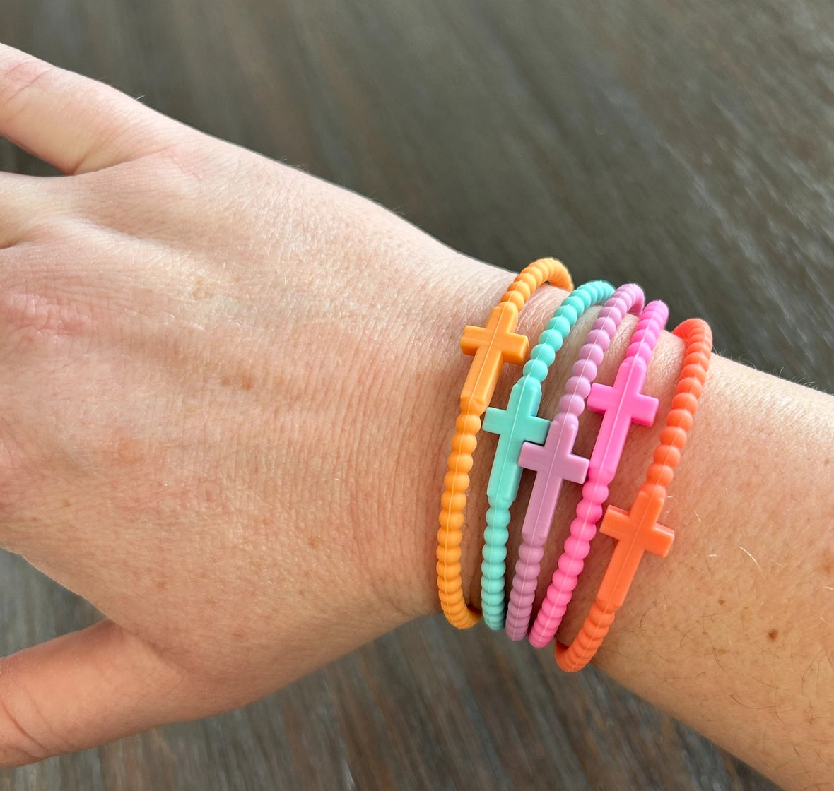 Silicone Cross Bracelet