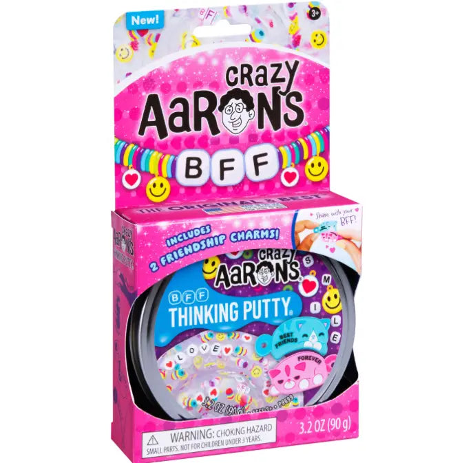 Crazy Aaron's 4" Trendsetters Thinking Putty - Bff Charm Fun