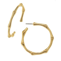 Bamboo Hoops-Gold
