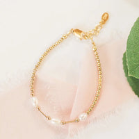 Little Girls14K Gold-Plated Pearl Baby Bracelet For Kids