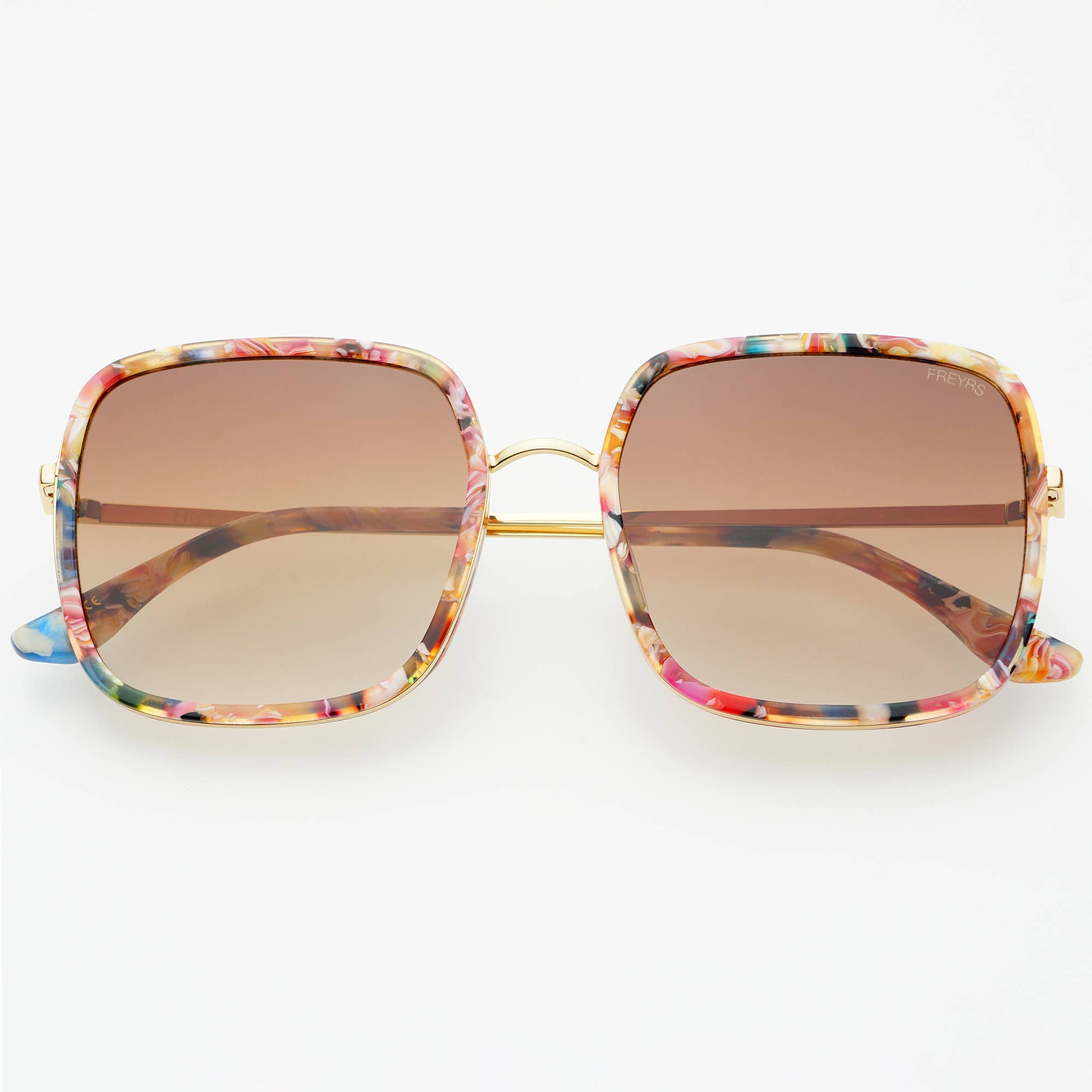 Cosmo Acetate Womens Square Sunglasses : Rose Tortoise