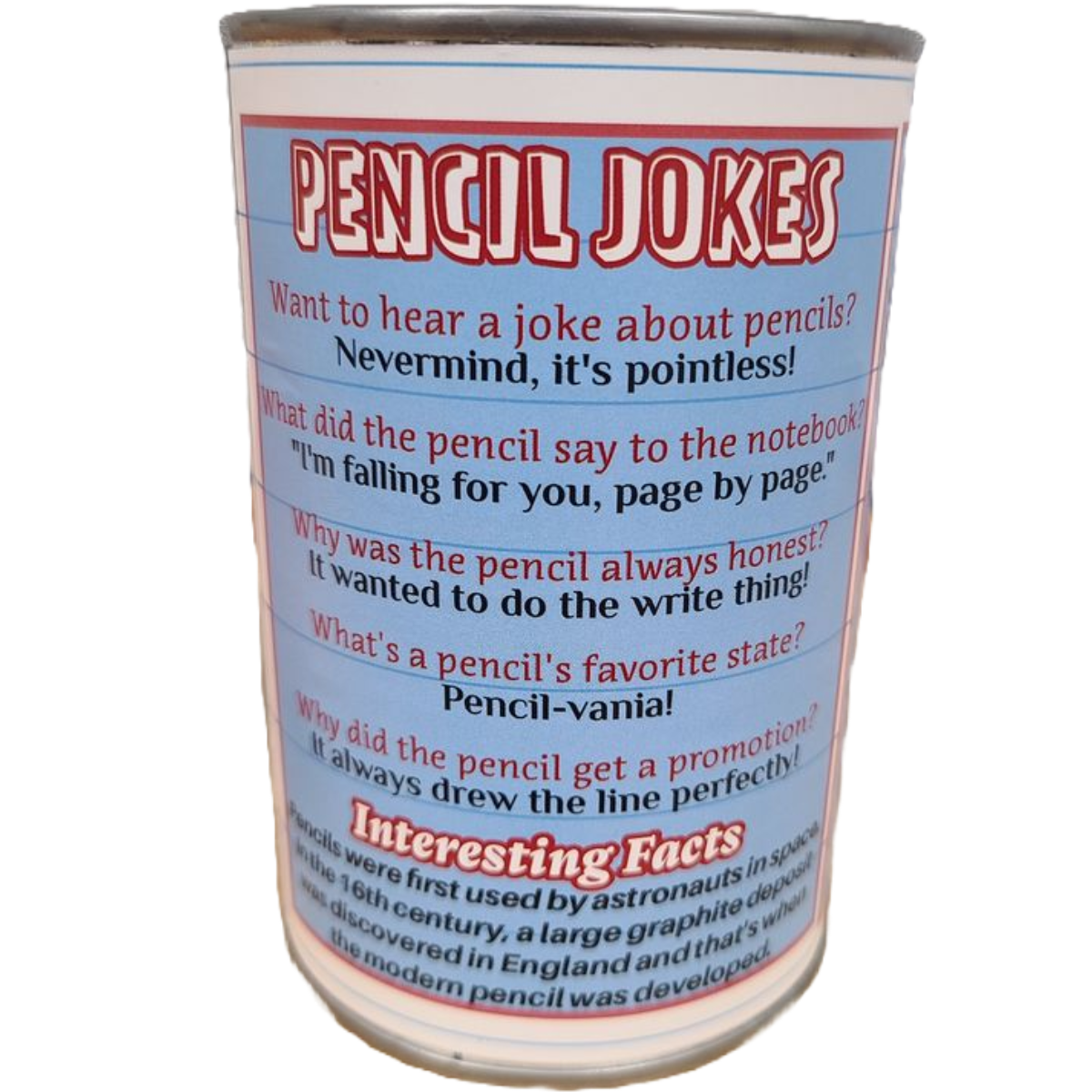 Scribbles the Canned Pencil