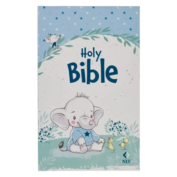 New Living Translation Infant Hardcover Bible- Blue