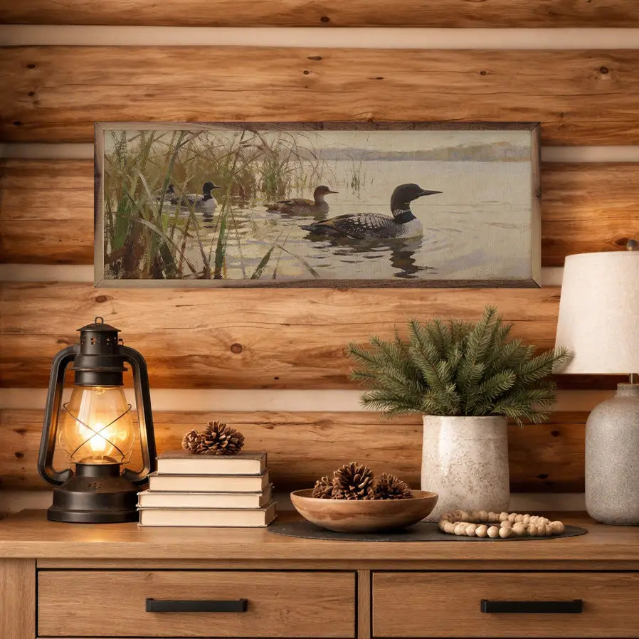 Loons Along the Shore Wall Decor