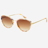 Luna Acetate Womens Cat Eye Sunglasses : Rose Tortoise