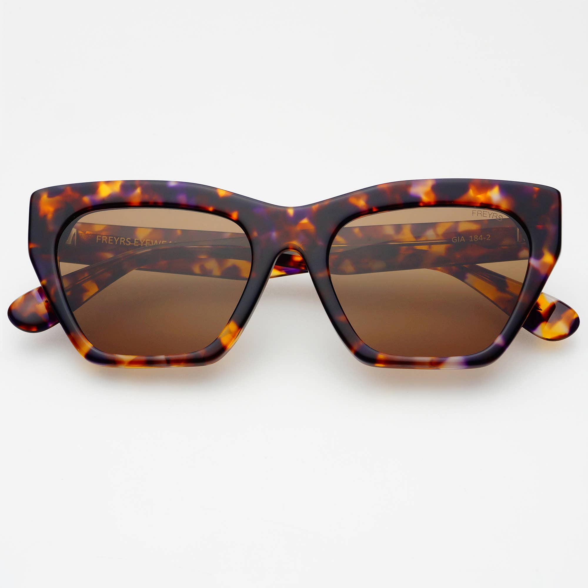 Gia Acetate Cat Eye Sunglasses - Tortoise