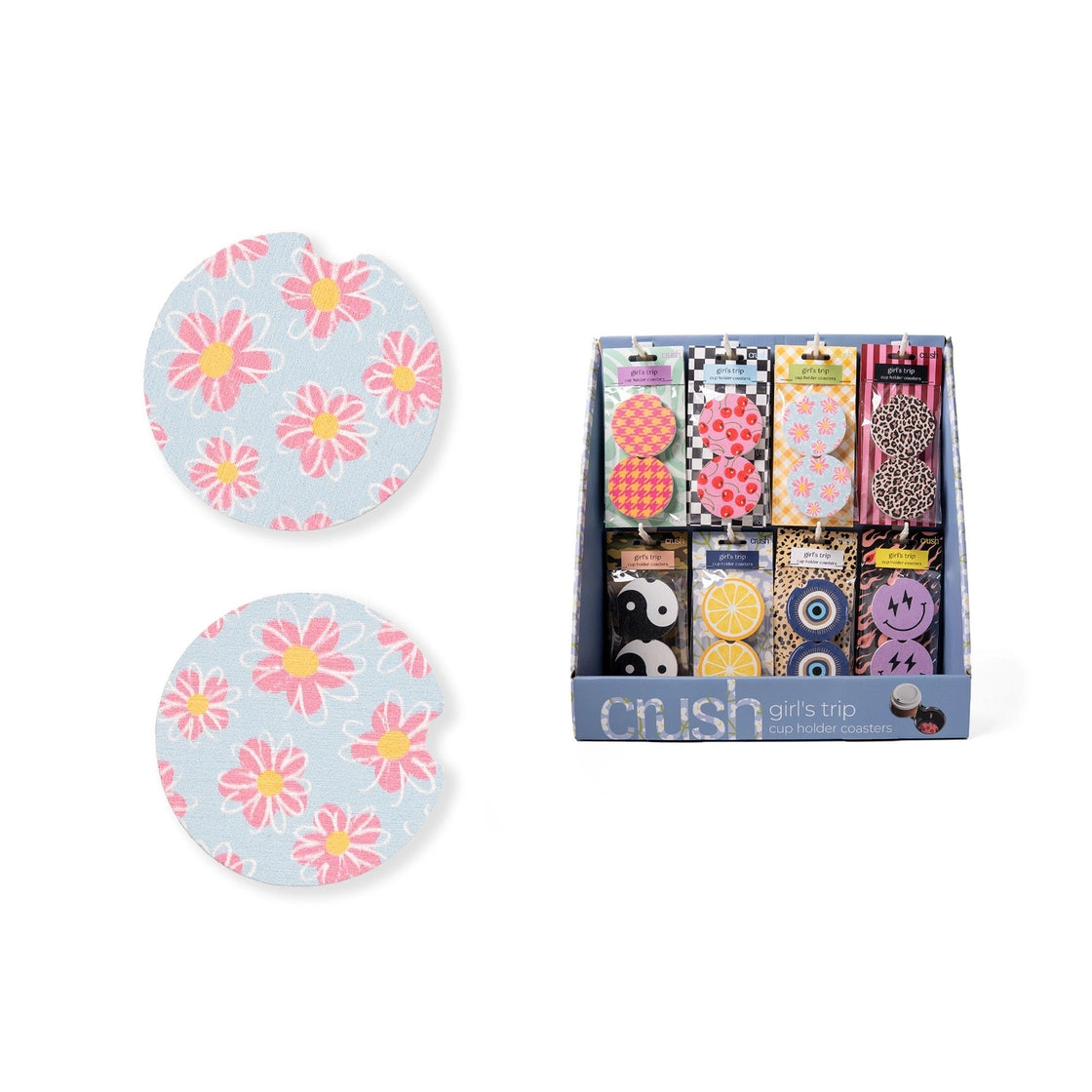 Crush Girl's Trip Cup Holder Coasters