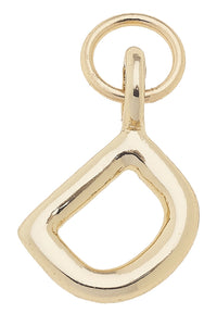 Initial Charms in Shiny Gold