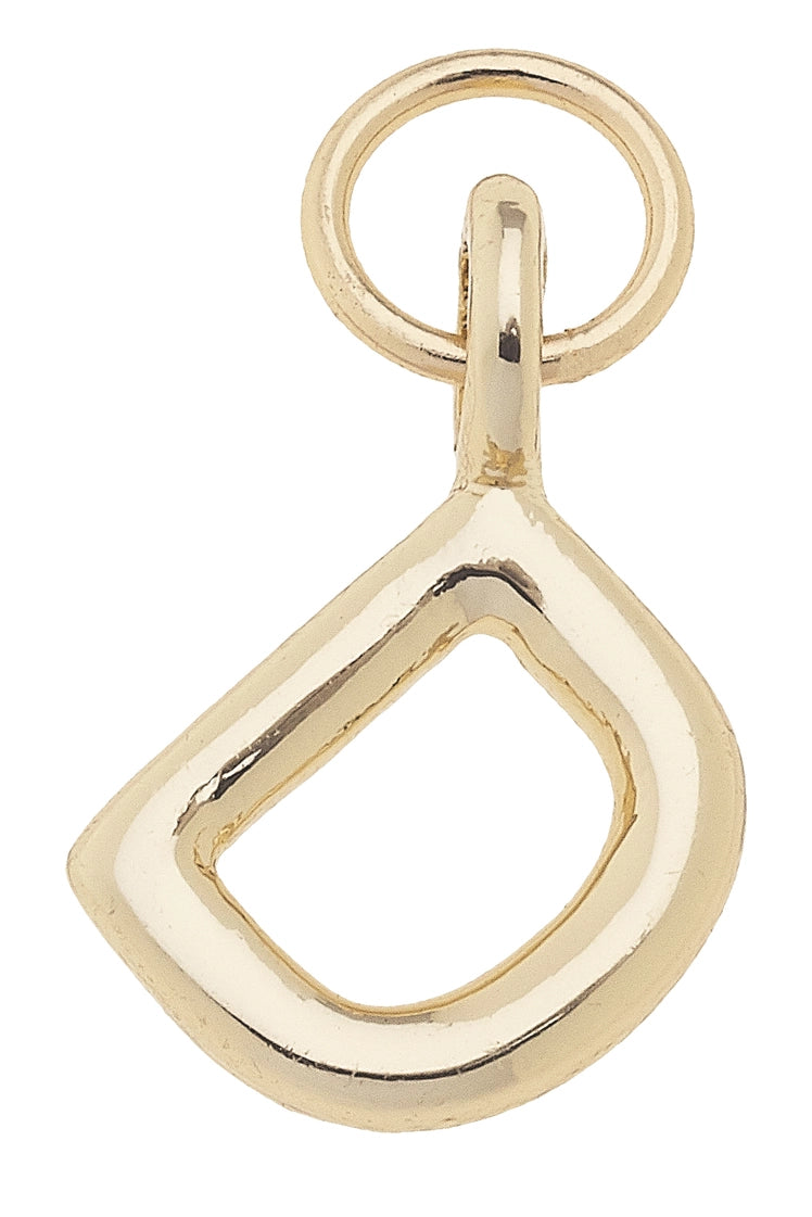 Initial Charms in Shiny Gold