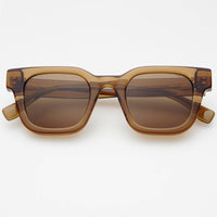 Atlas Acetate Rectangular Sunglasses  : Brown
