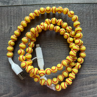 Sports Ball Phone Cord With Lightening and Usb-C