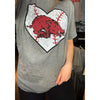 Baseball Heart Hog Triblend T-Shirt