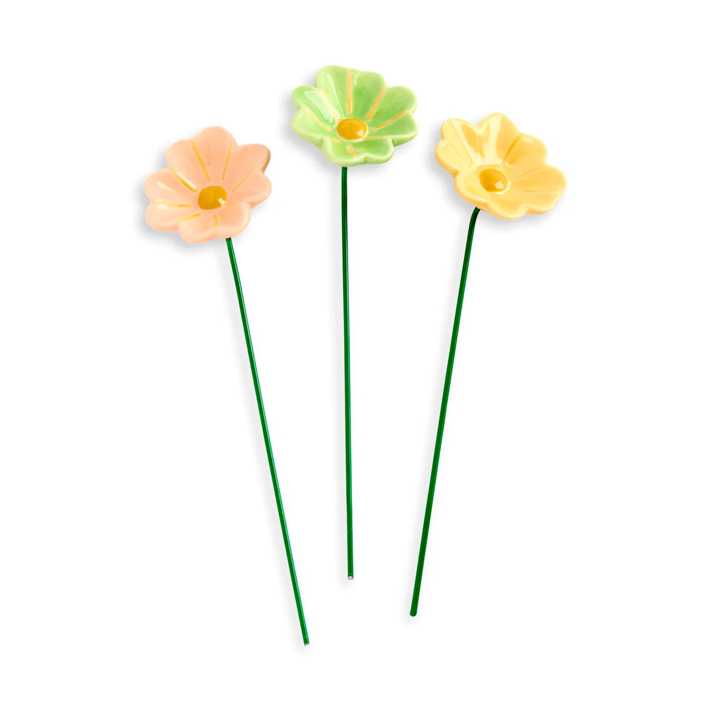Gratitude Ceramic Giftable Flowers, Set of 3