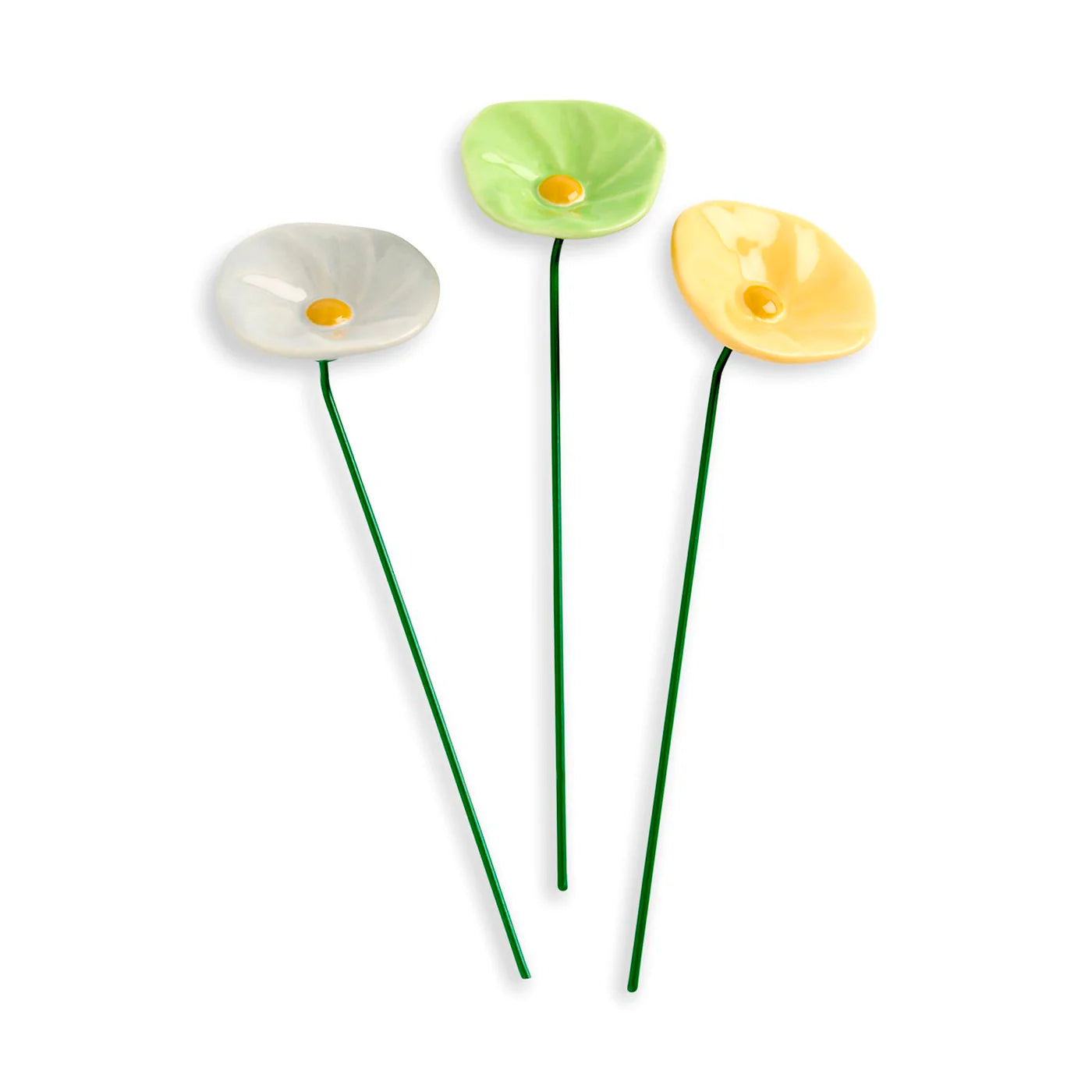 Sunshine Ceramic Giftable Flowers, Set of 3