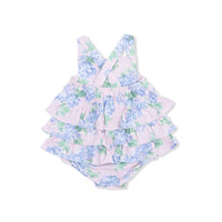 Hydrangeas-Ruffle Sunsuit