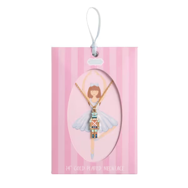 Necklace with pendant in packaging on a white background