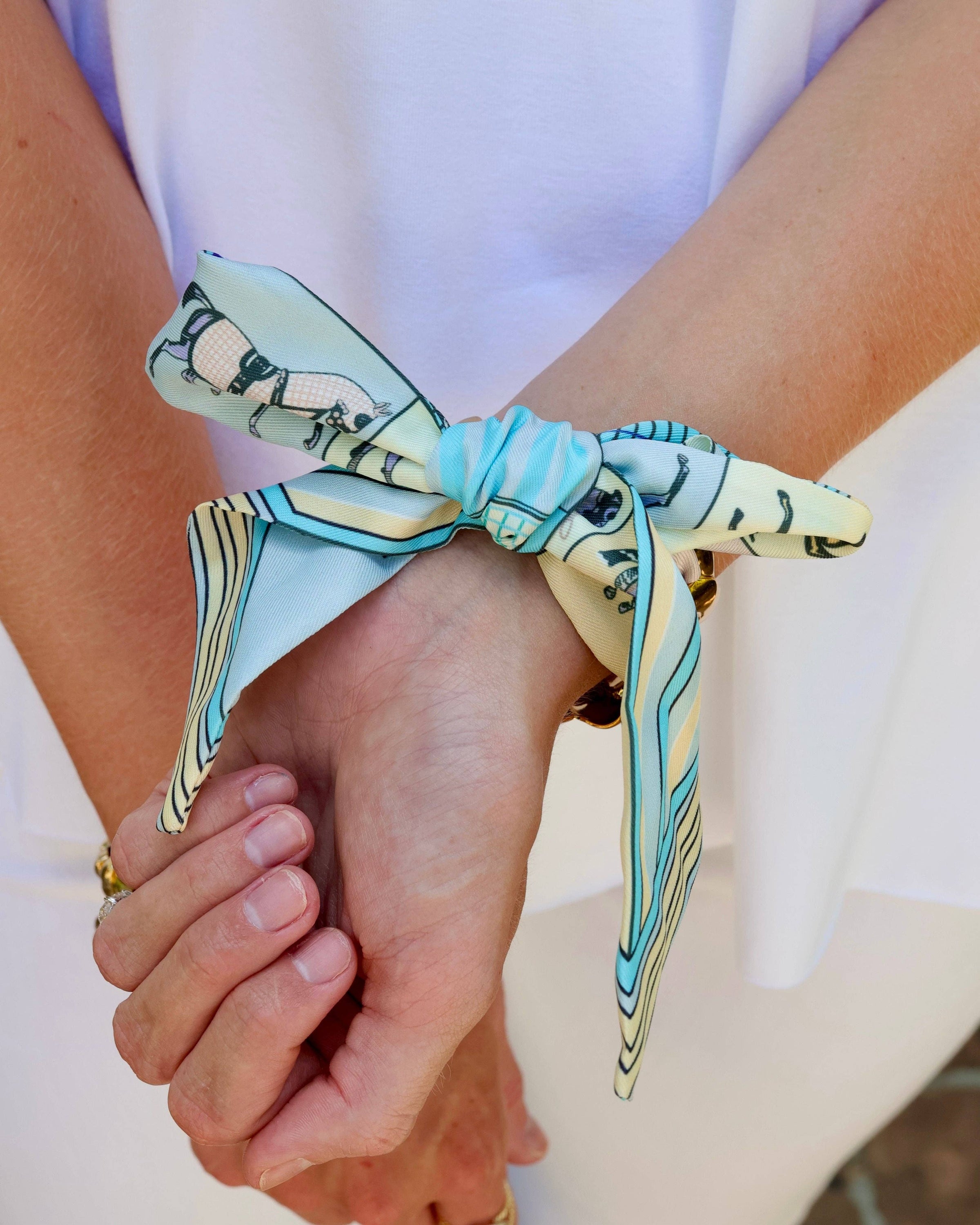 Sedgefield Scarf Bracelet -Blue