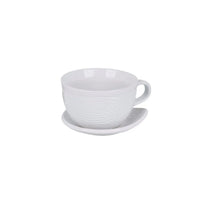 Bowl Mug With Lid-Woodland White