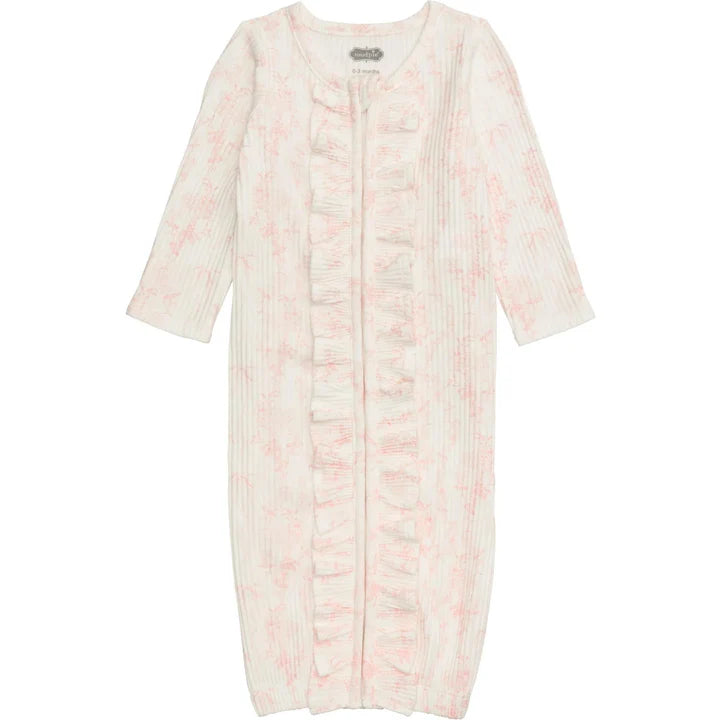 Floral Pink Gown (0-3 Month)