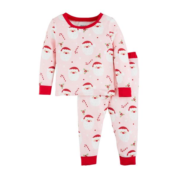 Little Girls Glow In The Dark Santa Pajamas