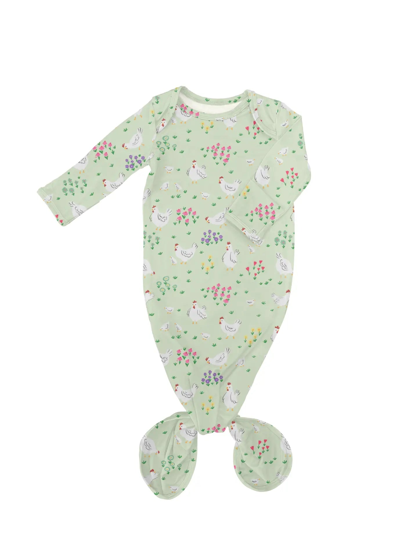 Knotted Gown 0-3 Month Spring Chickens