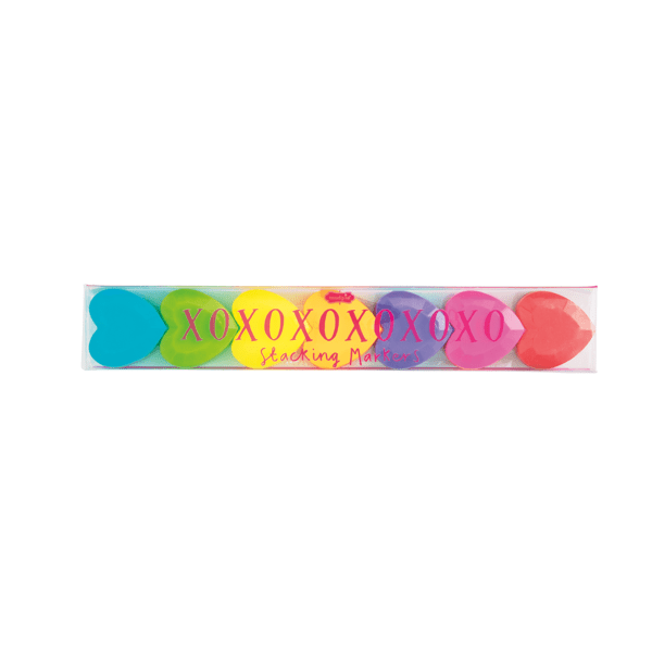Xoxo Rainbow Heart Stacking Markers
