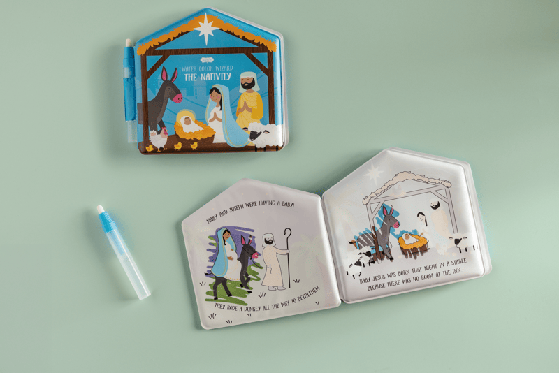 The Nativity Christmas Water Wizard Book