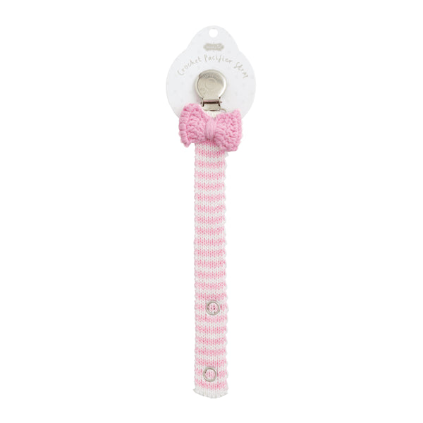 Pink Bow Crochet Pacy Strap