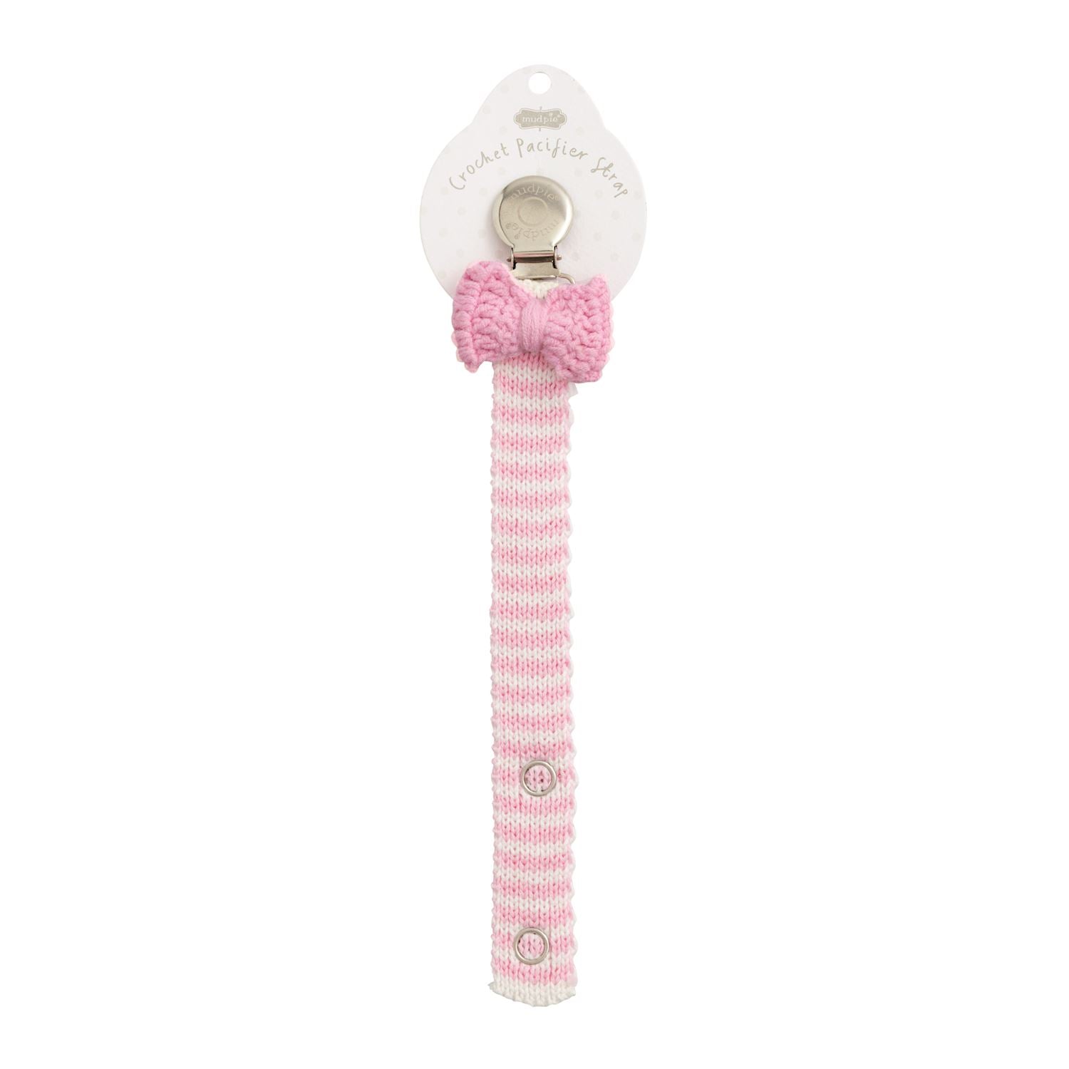 Pink Bow Crochet Pacy Strap