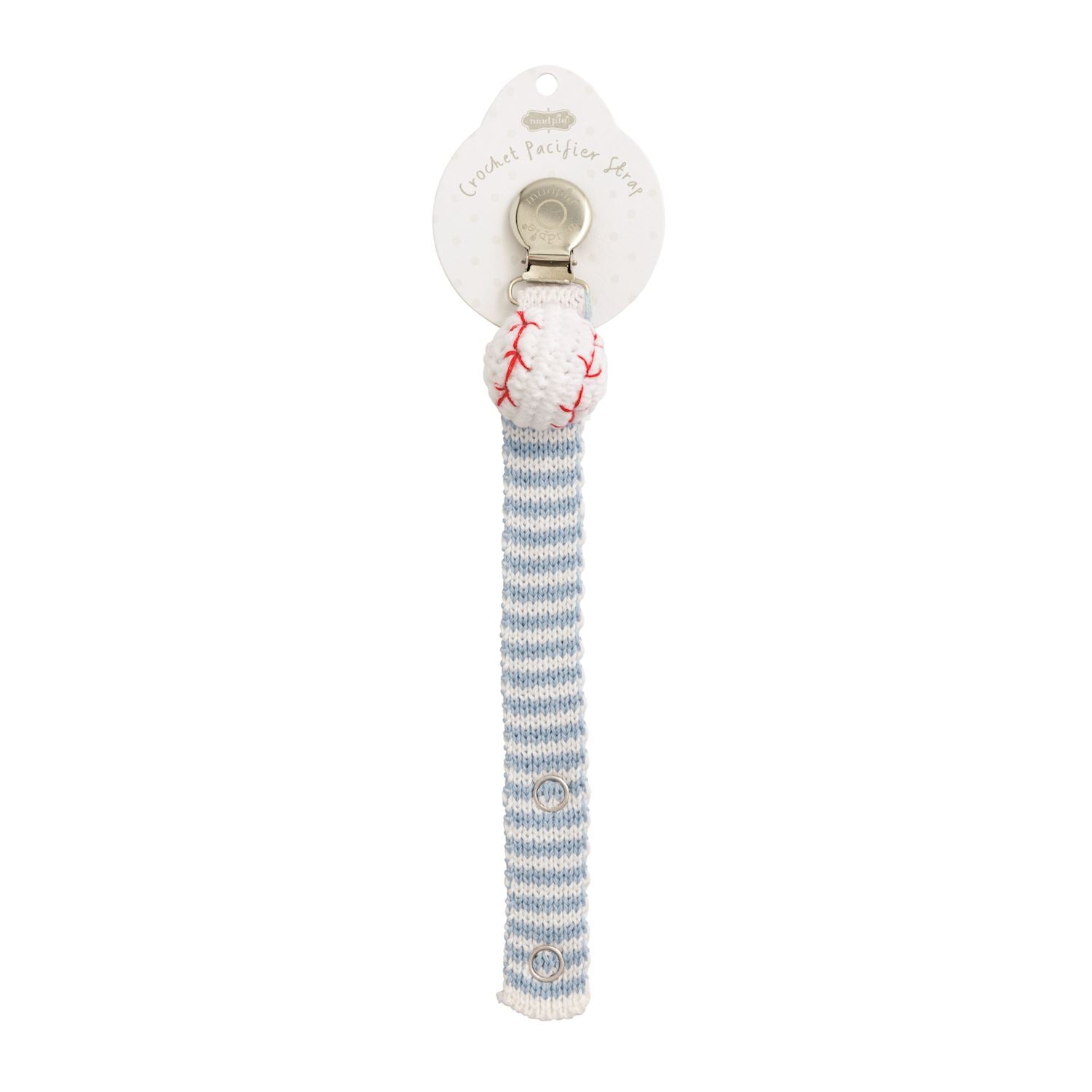 Baseball Crochet Pacy Clip