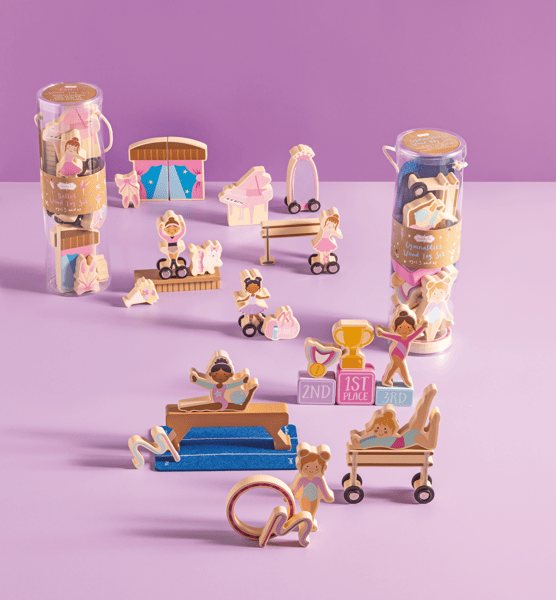 Ballet Wood Toy Set