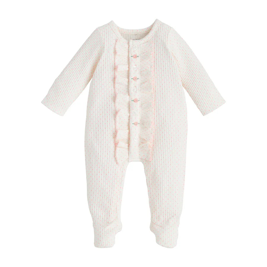 Rosette Polka Dot Sleeper 0-3 Month