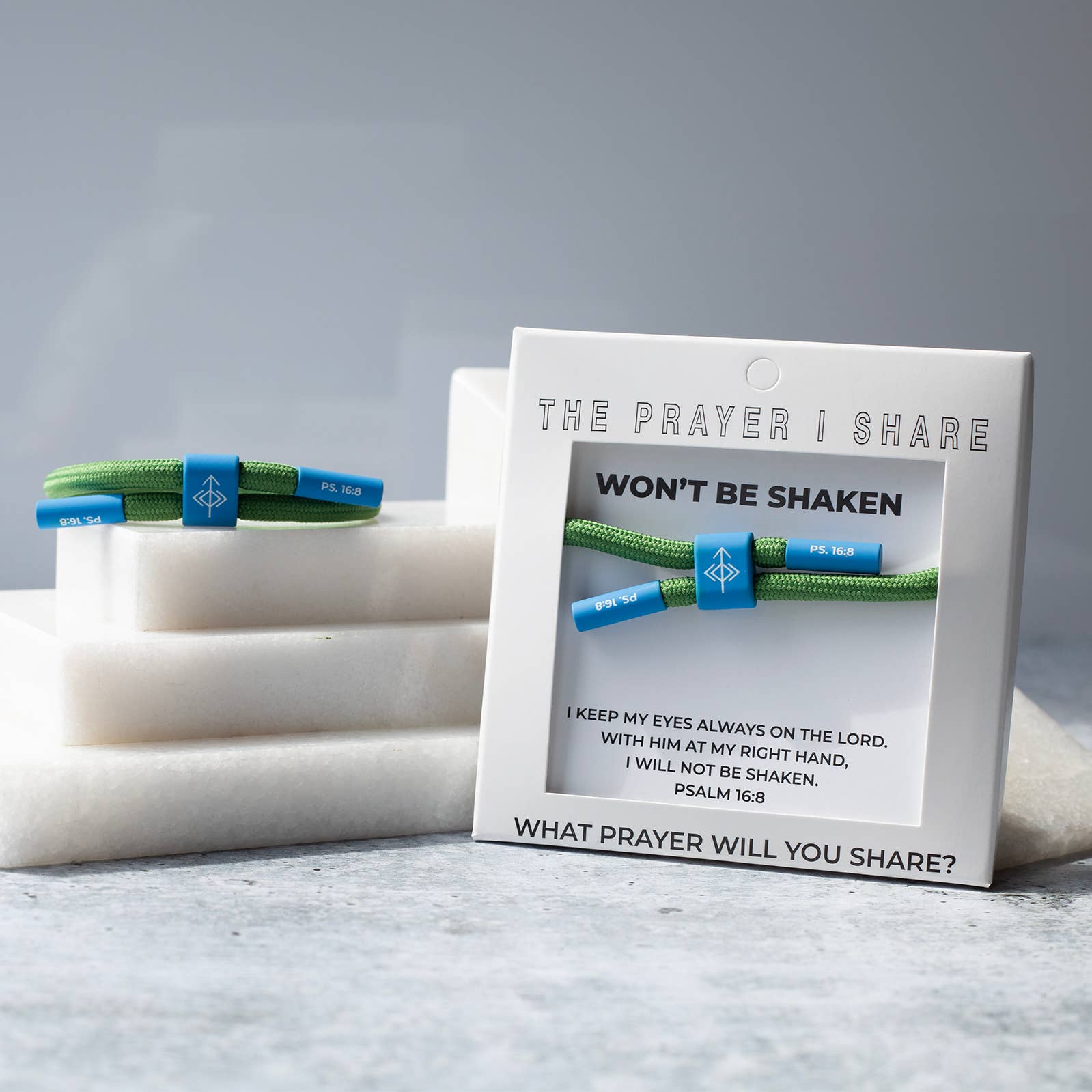 Won't Be Shaken Christian Cord Bracelet