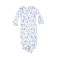 Baby Blue Vines Floral Knotted Gown
