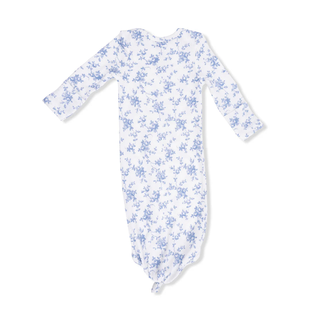 Baby Blue Vines Floral Knotted Gown