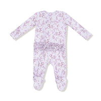 2 Way Ruffle Zipper Footie- Sweet Dreams