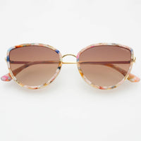 Luna Acetate Womens Cat Eye Sunglasses : Rose Tortoise