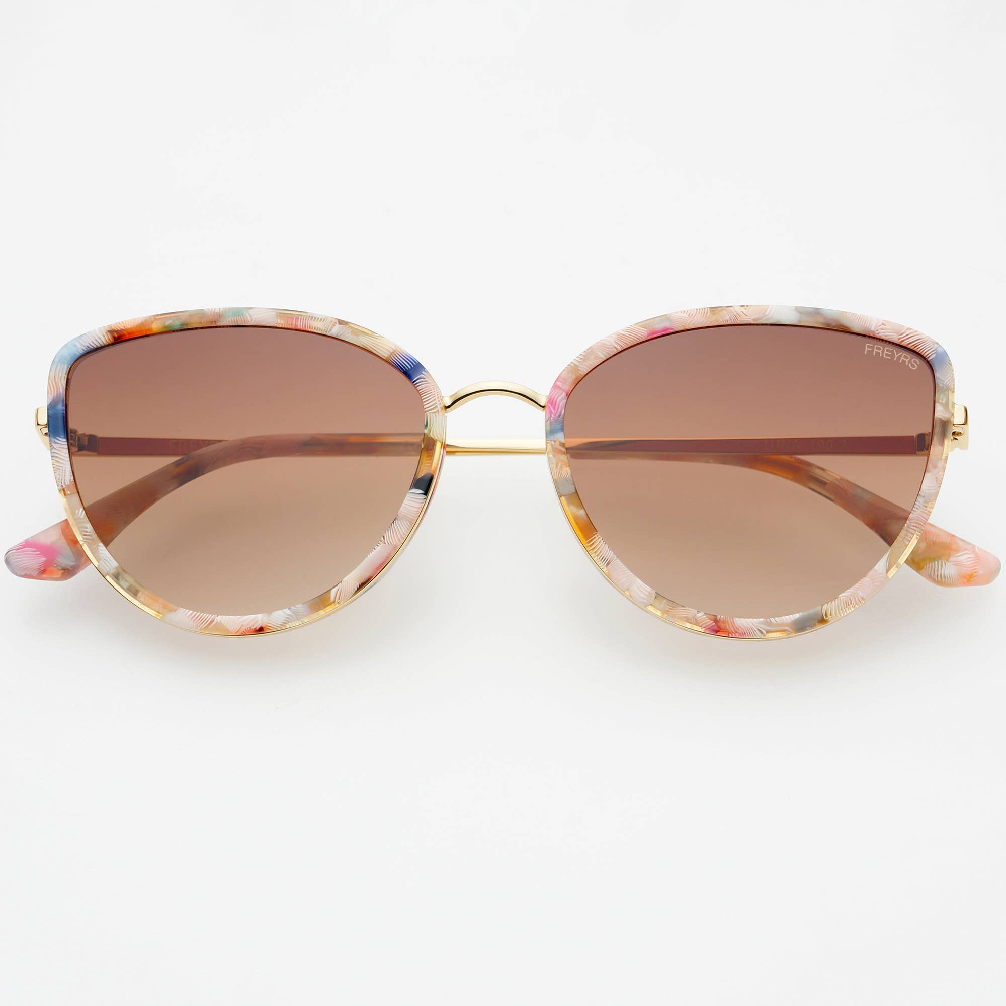 Luna Acetate Womens Cat Eye Sunglasses : Rose Tortoise